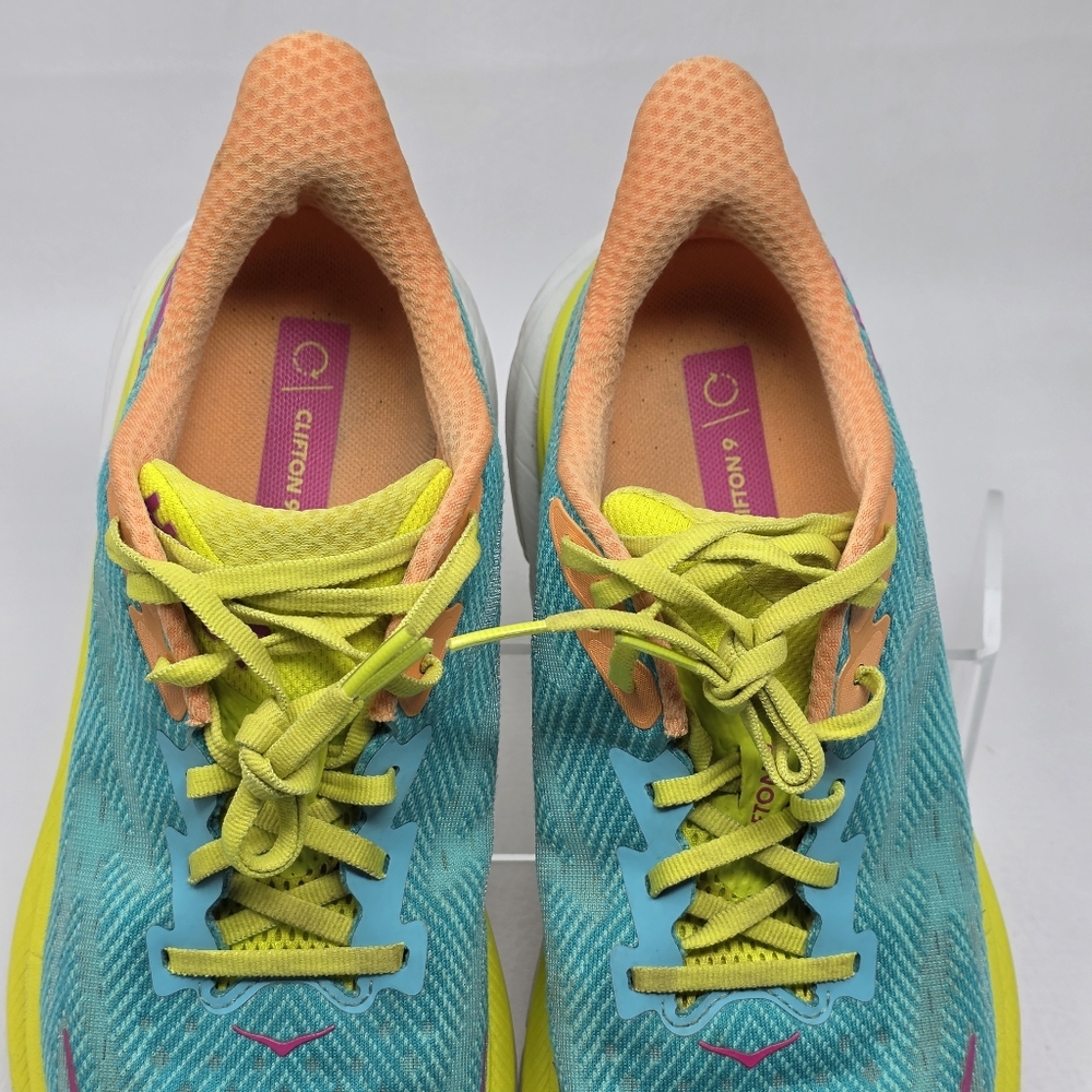 Hoka One One Clifton 9 Ceramic Evening Primrose Women's Size 10.5 B Pre-owned - Picture 8 of 11